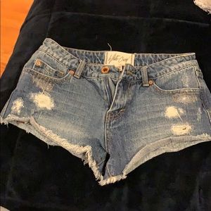 White Crow denim shorts